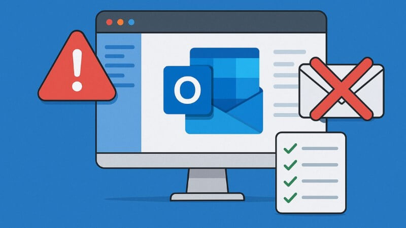 Những lý do Outlook không nhận được email