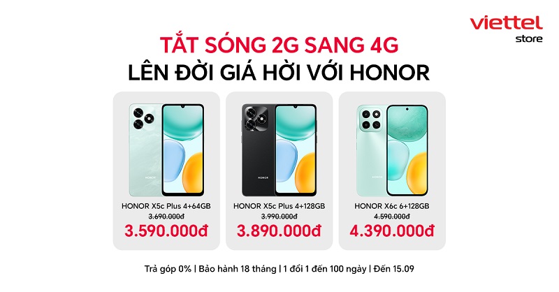 Tắt sóng 2G sang 4G: Lên đời giá hời với HONOR, sẵn sàng kết nối thế hệ mới