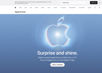 Apple xác nhận tổ chức sự kiện ngày 10/9/2026 với chủ đề “Surprise and Shine”