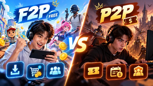 So sánh Free to play (F2P) với mô hình Pay to play (P2P)