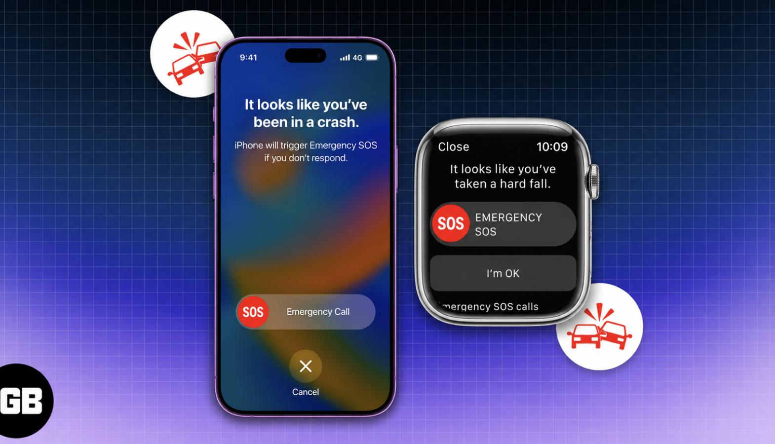 Phát hiện Va chạm cũng có thể phối hợp giữa iPhone và Apple Watch tương thích