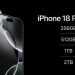 iPhone 18 Pro Max bộ nhớ tối thiểu bao nhiêu GB? Chi tiết từng dung lượng