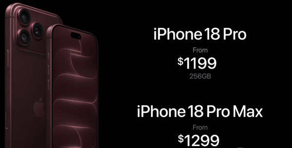 Giá iPhone 18 Pro Max tăng mạnh theo từng mức dung lượng