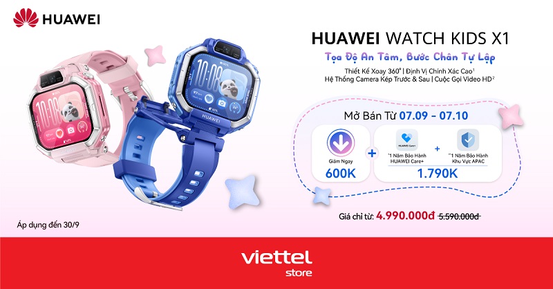 mở bán Huawei Watch Kids X1
