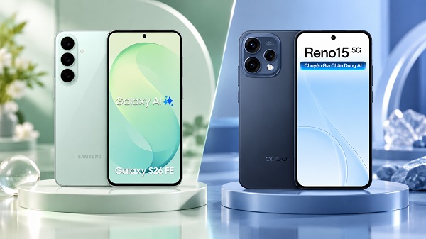 So sánh Samsung Galaxy S26 FE với OPPO Reno15 5G