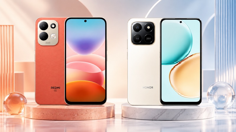 So sánh Xiaomi Redmi 17 5G và HONOR X7d