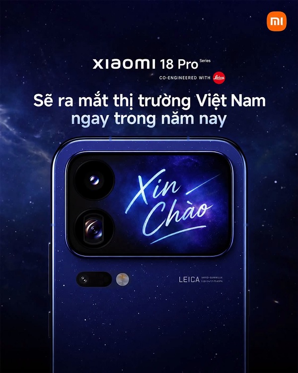 Xiaomi 18 Pro Series sắp ra mắt tại Việt Nam