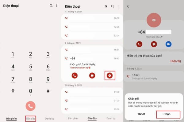 Các bước chặn cuộc gọi, tin nhắn từ đầu số 0225 trên Android