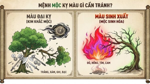 Những màu tương khắc với người sinh năm 1981 