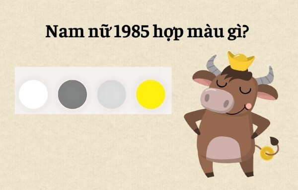 Màu sắc bản mệnh của tuổi 1985 hợp màu trắng, xám và bạc
