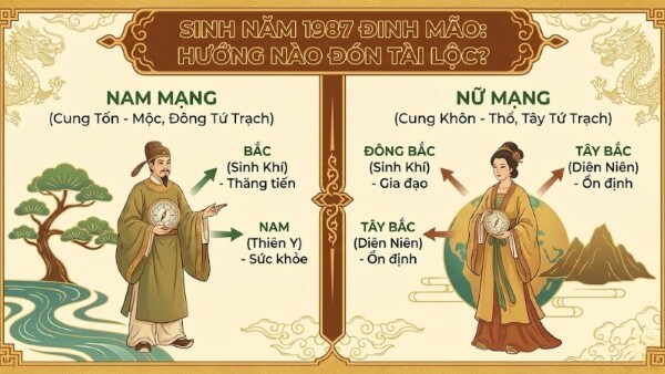 Chọn hướng xây nhà hợp với nam và nữ tuổi 1987