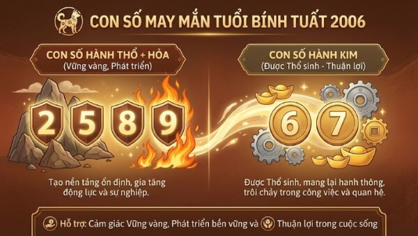 Những con số may mắn cho tuổi 2006