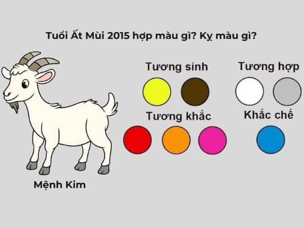 Những màu trắng, xám, bạc hợp với người sinh năm 2015