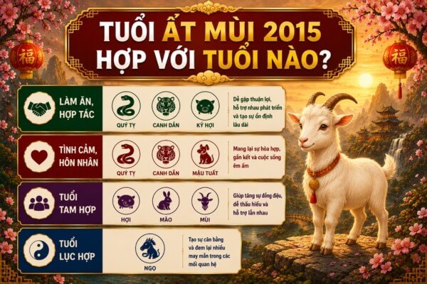 Những độ tuổi hợp với người tuổi Ất Mùi 2015