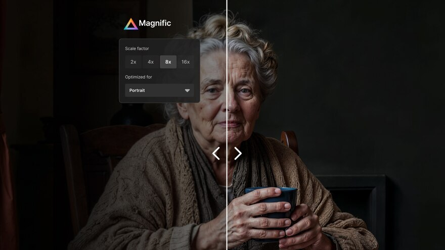 Magnific AI chính bản nâng cấp với tiền thân thuộc hệ sinh thái sáng tạo Freepik
