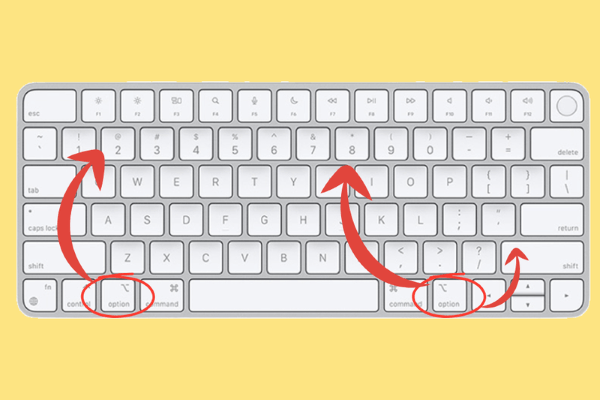 Ứng dụng thực tế của phím Option giúp nhập nhanh các ký tự đặc biệt