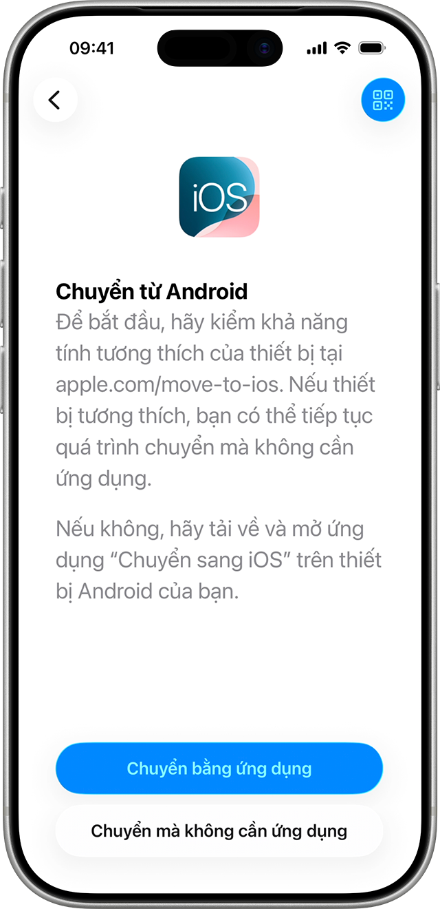 Chuyển eSIM sang từ Android (ảnh minh hoạ)