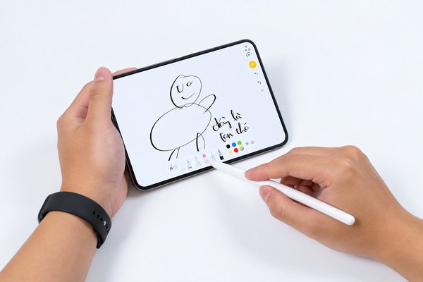 Apple Pencil hỗ trợ viết tay, ghi chú và chỉnh sửa nội dung trong ứng dụng Notes.