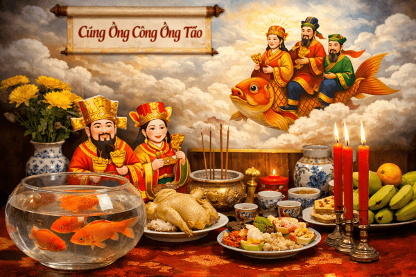 Lễ bao sái bàn thờ nên làm sau ngày ông Công ông Táo
