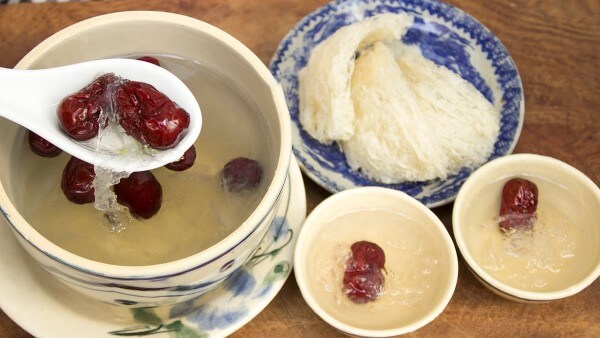 Hướng dẫn chưng tổ yến đường phèn, táo đỏ 