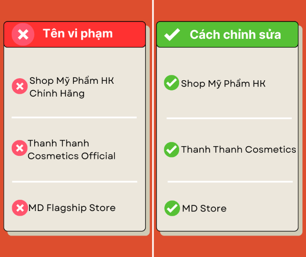 Một số quy định cần nhớ khi đặt tên Shop trên Shopee