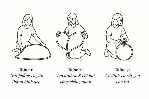 Hướng dẫn gấp màn chụp tự bung dành cho trẻ em