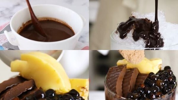 Hướng dẫn pha Milo dầm với trân châu đường đen và topping