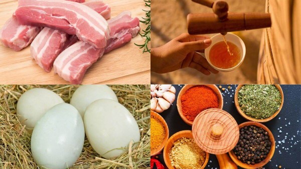 Chuẩn bị nguyên liệu nấu thịt kho tàu