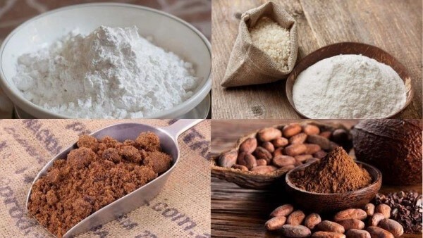 Các nguyên liệu để làm trân châu đường đen