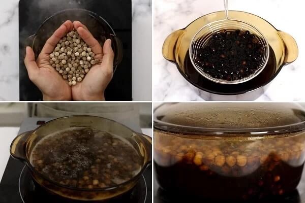 Luộc trân châu trong khoảng 20 - 30 phút