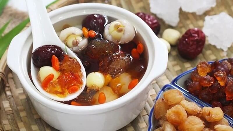 Chè dưỡng nhan kết hợp nhiều loại thực phẩm và dược liệu quen thuộc 