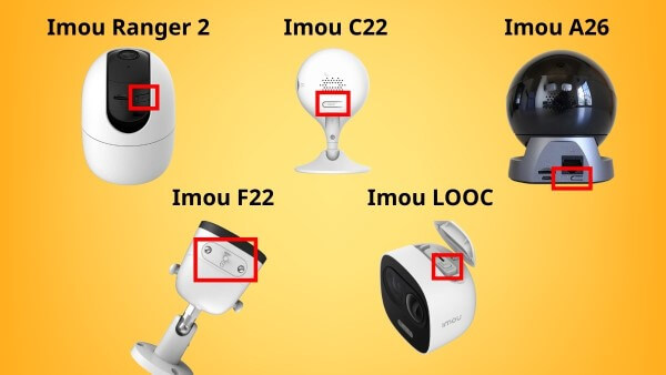 Xác định vị trí nút Reset trên từng dòng camera Imou