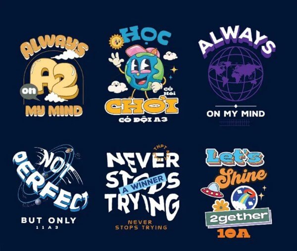 Mẫu thiết kế logo thể hiện cá tính tập thể