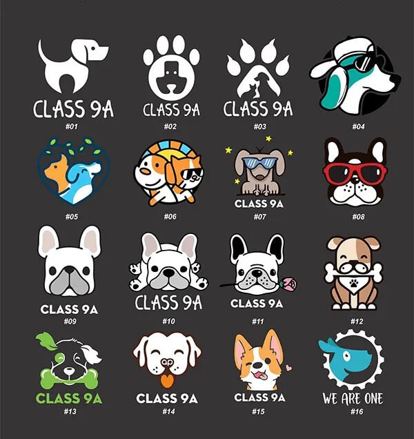 Mẫu logo hình con vật đáng yêu