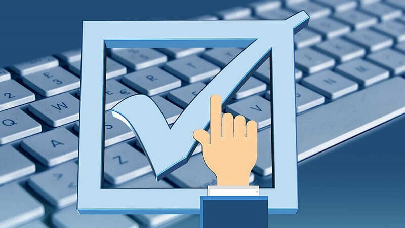 Ô vuông có dấu tích thường dùng trong checklist, bảng khảo sát, biểu mẫu đăng ký