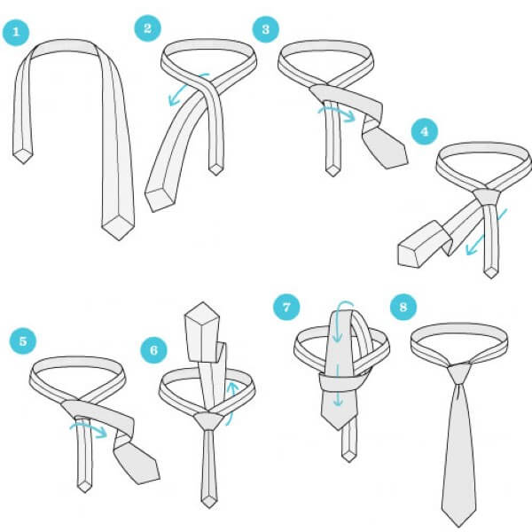 Các bước thắt cà vạt kiểu Kelvin nhanh gọn