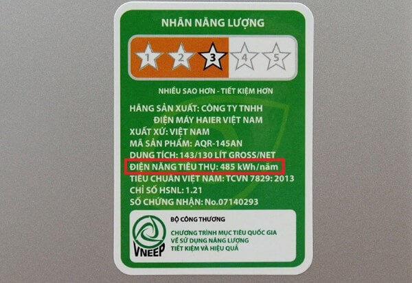 Kiểm tra thông tin công suất trên tem sản phẩm
