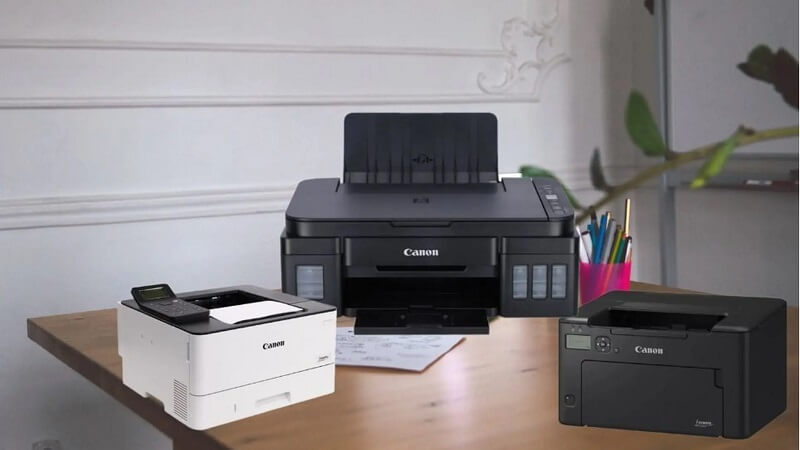 Hướng dẫn các bước thiết lập máy in Canon với máy tính