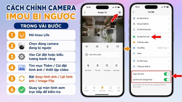 Giải pháp khắc phục khi tính năng xoay hình ảnh không hoạt động