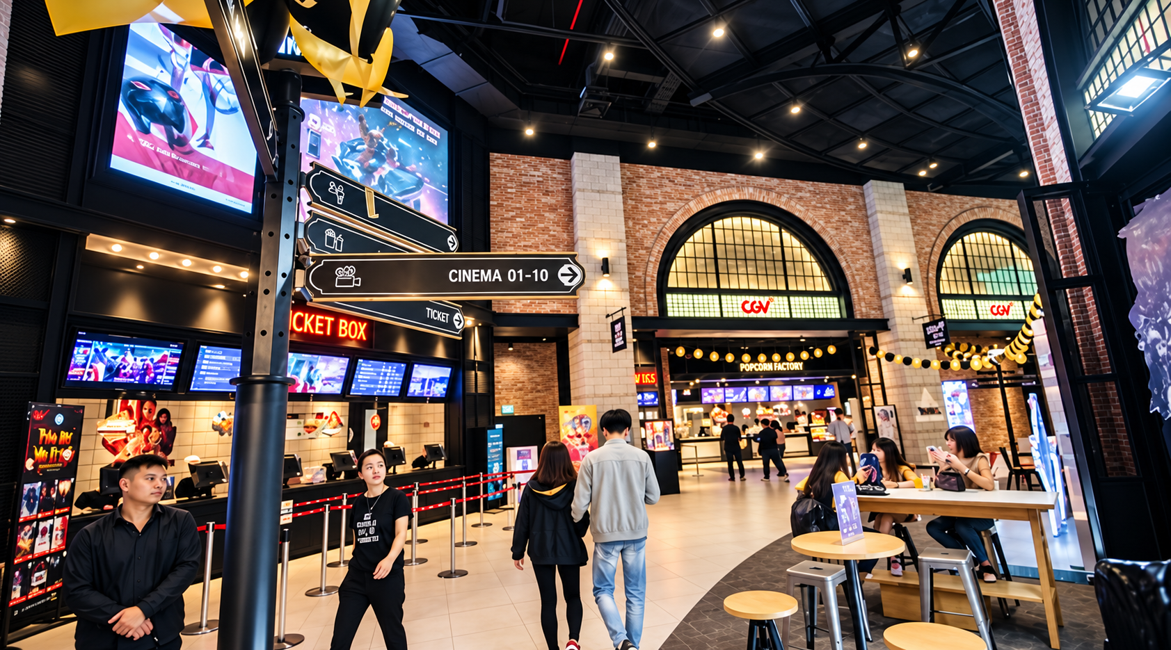 CGV Aeon Long Biên là một trong những địa điểm có phòng ScreenX tại Hà Nội.