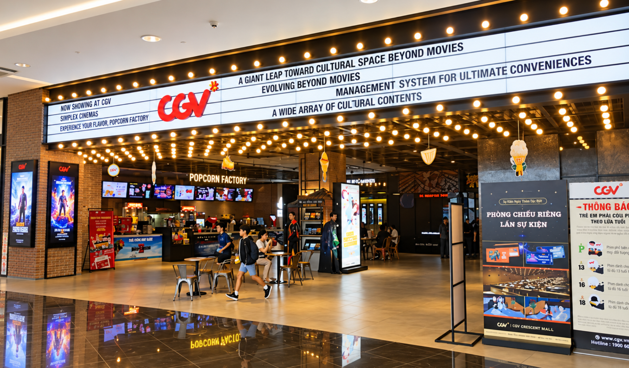 CGV Crescent Mall mang đến trải nghiệm điện ảnh hiện đại và thoải mái
