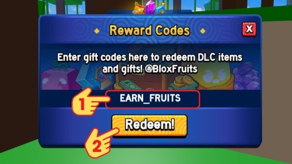 Nhập chính xác giftcode và Redeem