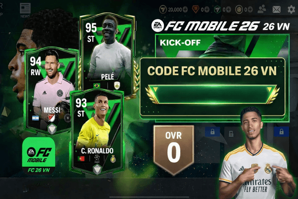 Chức năng của phần thưởng từ code FC Mobile 