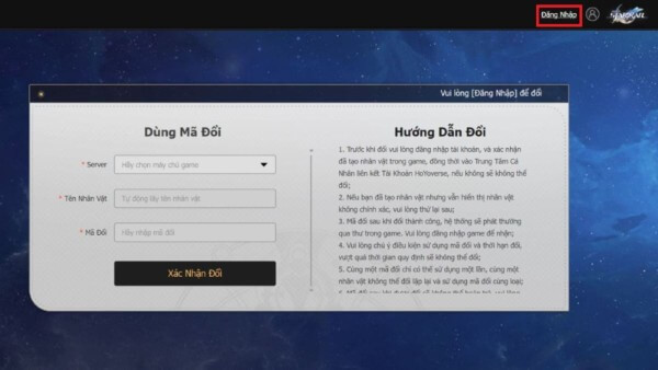 Nhấn “Xác Nhận Đổi”
