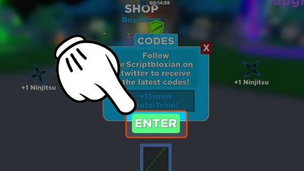 Nhấn Enter để đổi code