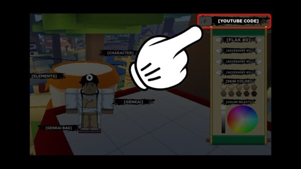 Chọn mục Youtube Code