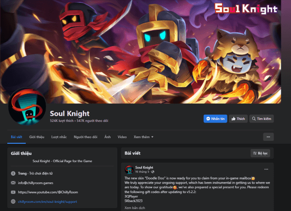 Một số nguồn để nhận thêm code Soul Knight mới nhanh nhất