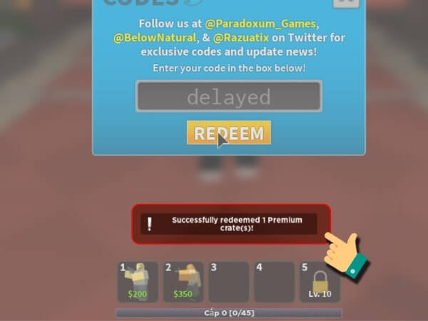 Nhấn Redeem để xác nhận