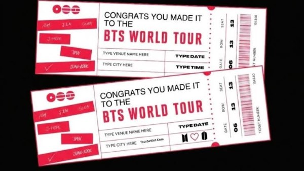 Giá vé BTS thay đổi tùy quốc gia, khu vực và hạng vé
