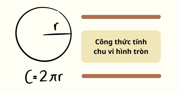 Công thức tính chu vi hình tròn khi viết đường kính